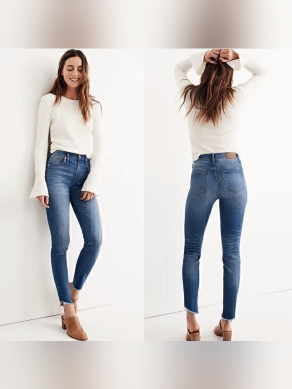 Madewell Women's 10" High-Rise Skinny Jeans W/ Tulip Hem